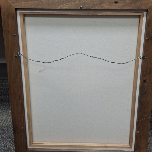 Twilight Coast Impressionistic Painting on Canvas Framed 18" wide x 22"tall - Picture 10 of 10